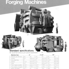 National 10" Double Toggle Upset Forging Machine