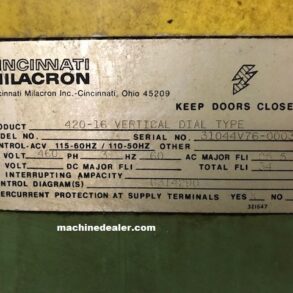 Cincinnati Milicron Vertical Mill